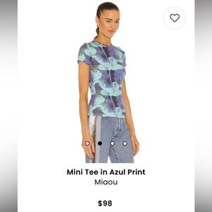 Mini Tee in Azul Print